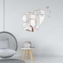 Ver imagem 2 de Kit 5 Corações Coração Espelho Decoração Sala Quarto M