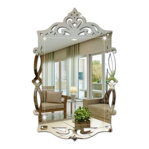 Espelho Decorativo Retangular Veneziano em Acrílico P