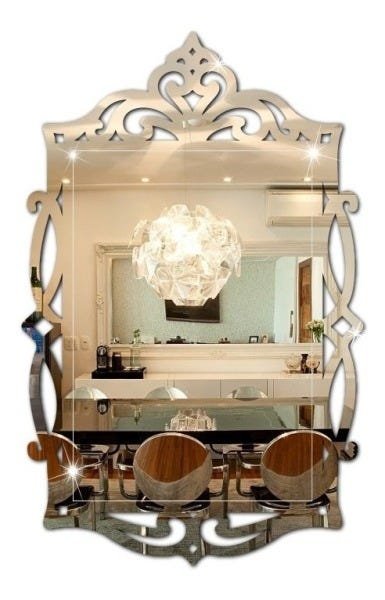 Espelho Decorativo Retangular Veneziano em Acrílico P - 4
