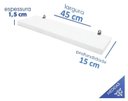 Ver imagem 3 de Kit 4 Prateleiras MDF/MDP Nichos Sala Quarto Cozinha Banheiro 45x15 - GRUMOBILE