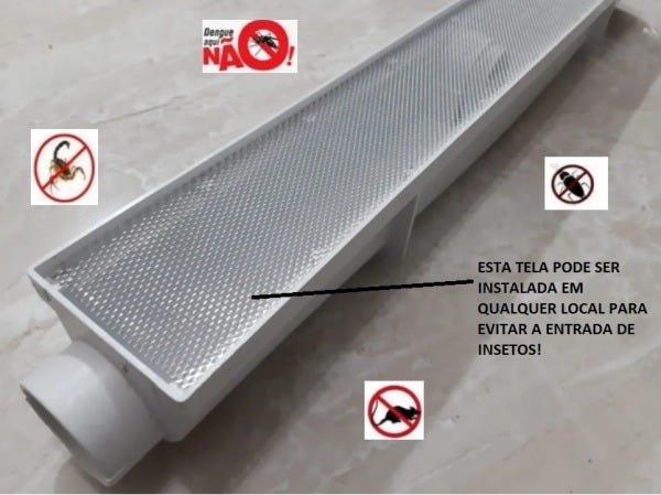 Tela Anti Inseto De Alumínio Expandido Para Ralo 15cmx100cm - 5