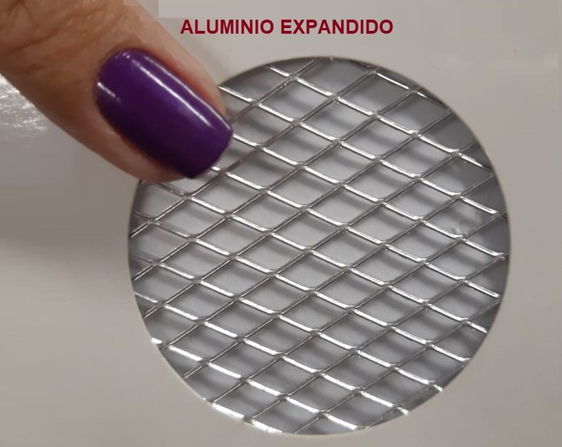 Tela Anti Inseto de Alumínio Expandido para Ralo 20x100cm - 4