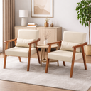 Ver imagem 2 de Kit Poltrona Aurora Corino com Almofada Decorativa:bege
