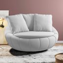 Ver imagem 6 de Kit 02 Poltronas Decorativa Giratória Kira M03 Veludo Cinza - Lyam Decor