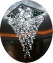 Ver imagem 1 de Lustre De Cristal Para Sala, Base De Inox Polido 42x42cm, Altura 80cm Com Esferas De 30mm Legitimo K