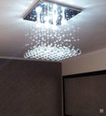 Ver imagem 2 de Lustre de Cristal para Quarto,Sala com 50cm de Alt. Base de Inox 30x30cm com 4 Lâmpadas Gu10 Inclusas