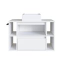Ver imagem 5 de Gabinete de Banheiro Suspenso 80cm com Cuba Branco 4 Nichos