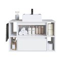 Ver imagem 6 de Gabinete de Banheiro Suspenso 80cm com Cuba Branco 4 Nichos
