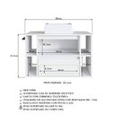 Ver imagem 4 de Gabinete de Banheiro Suspenso 80cm com Cuba Branco 4 Nichos