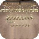 Ver imagem 2 de LUSTRE DE CRISTAL PARA SALA DE JANTAR, ESTAR, QUARTO COM 40CM DE ALTURA, BASE DE INOX POLIDO 22X50CM