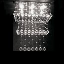 Ver imagem 2 de Lustre de Cristal para Sala de Estar,Jantar, Quarto com 80cm de Altura, Base de Inox Espelhado 22x50Cm