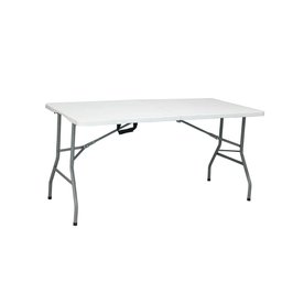 Mesa dobrável ao meio 152 x 70 cm ( vira maleta ) Duratec - 1