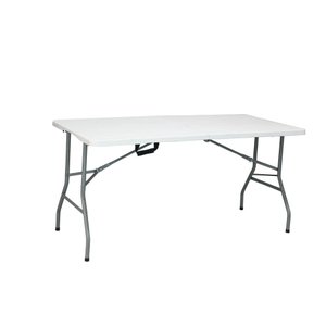 Mesa dobrável ao meio 152 x 70 cm ( vira maleta ) Duratec
