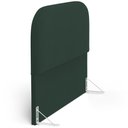 Ver imagem 2 de Cabeceira Cama Box Casal 140cm Lanna com Puff Recamier Doha W01 Suede Verde Musgo - Lyam Decor