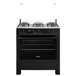 Fogão 5 Bocas Itatiaia Preto Star New com Forno 88l e Tampa de Vidro Bivolt - 3