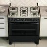 Fogão 5 Bocas Itatiaia Preto Star New com Forno 88l e Tampa de Vidro Bivolt - 2