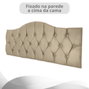 Ver imagem 2 de Cabeceira de Cama Queen Capitone Provençal Suede Bege 60 Cm Altura Rbl
