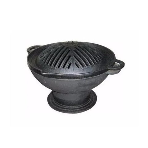 Churrasqueira Gengiskan Redonda de Ferro Fundido