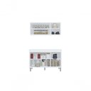 Ver imagem 2 de Balcão Gabinete Manu 120cm Com Tampo e Armário Aéreo Andreia 120cm- Branco