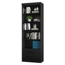 Ver imagem 2 de Estante Livreiro 2 Gavetas e 5 Prateleiras Fancy Q01 Preto Fosco - Mpozenato