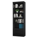 Ver imagem 1 de Estante Livreiro 2 Gavetas e 5 Prateleiras Fancy Q01 Preto Fosco - Mpozenato