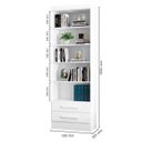 Ver imagem 4 de Estante Livreiro 2 Gavetas e 5 Prateleiras Fancy Q01 Branco - Mpozenato