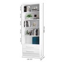 Ver imagem 4 de Estante Livreiro 2 Gavetas e 5 Prateleiras Fancy Q01 Branco - Mpozenato