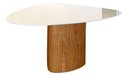 Ver imagem 4 de Mesa Jantar Orgânica Cone Canya 120x125cm - Laca Branca
