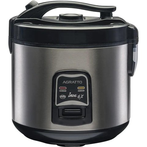 Panela Elétrica de Arroz Inox e Visor de Vidro 127v Pai6x Agratto