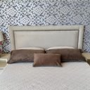 Ver imagem 4 de Cabeceira Queen Lisa Diamond Suede Bege 160 X 120 Rbl