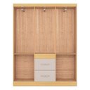 Ver imagem 3 de Guarda Roupa Casal Milão 6 Portas Damasco Off White – Poquema