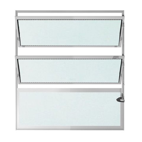 Janela de Alumínio Brilhante Vitro Basculante CMC Modular - 1.00 (L) X 0.80 (A)
