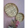 2 Peneiras Decoração Composição Parede Palha Taboa Boho Chic - 5