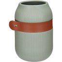Ver imagem 1 de Vaso Decorativo de Cerâmica Verde 18x13x13cm Enfeite Sala Mesa Estante Aparador