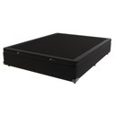 Ver imagem 1 de Base Box Baú Casal Bege de Madeira 138cm Kazamix Cor:preto