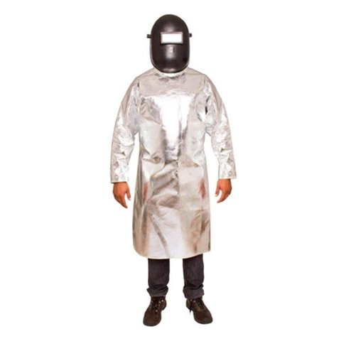 AVENTAL ALUMINIZADO THERM FIRE ATÉ 1200°C BARBEIRO MANGA LONGA BENETHERMI CA 38351