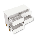 Ver imagem 3 de Kit 2 Cômoda Infantil 6 Gavetas Branco Classic Madeira