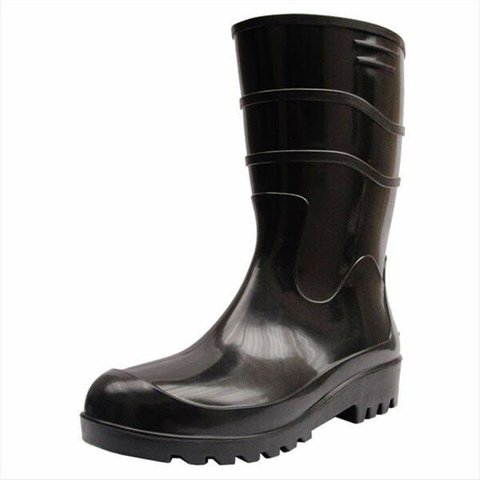 Bota Pvc Impermeável Cano Curto Workflex Preta com Forro Ca 37154 - 44