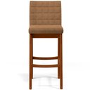 Ver imagem 6 de Kit 03 Banquetas Alta Para Cozinha Sala De Jantar Fixa Mila B04 Bouclê Mostarda - Lyam Decor