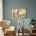 Ver imagem 2 de Quadro Carta Tarot Gatos o Louco 70x50cm Mold Branca