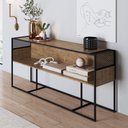 Ver imagem 1 de Aparador Industrial York com 1 Nicho - Vermont/Preto