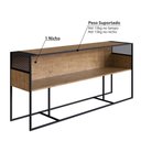 Ver imagem 3 de Aparador Industrial York com 1 Nicho - Vermont/Preto