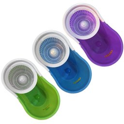 Balde Mop com Cabo 35% + Robusto de 25mm + Dupla Bucha Na Cesta Padrão Usa Marca Official Flexmop®Nº 1 - 9