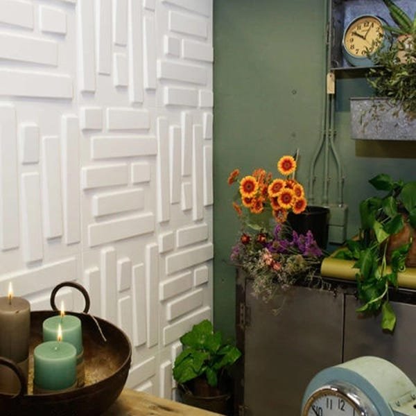 Flor vaso xadrez 3d papel de parede murais, café restaurante sala estar  sofá tv cozinha decoração