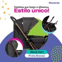 Ver imagem 5 de Carrinho com Bebê Conforto Travel System Reverse Preto Bronze - Cosco