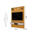 Ver imagem 4 de Painel Ripado para TV até 60 Polegadas com LED MDF 183CMX240CM Trento