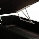 Ver imagem 2 de Base Box QUEENSIZE Baú Pistão-gás preto suede Bipartido