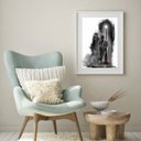 Ver imagem 1 de Quadro Zé Pelintra Desenho - 60x48cm:madeira Preta