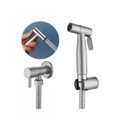 Ver imagem 1 de Ducha Higiênica 1/4 Volta Luxo Prata Gatilho Inoxidável 304