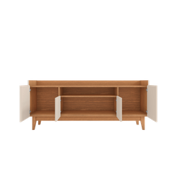 Rack Sala Adria para Tv até 60 Polegadas C/ Pés de Madeira - 6 Rack Sala Adria para Tv até 60 Polegadas C/ Pés de Madeira - 6